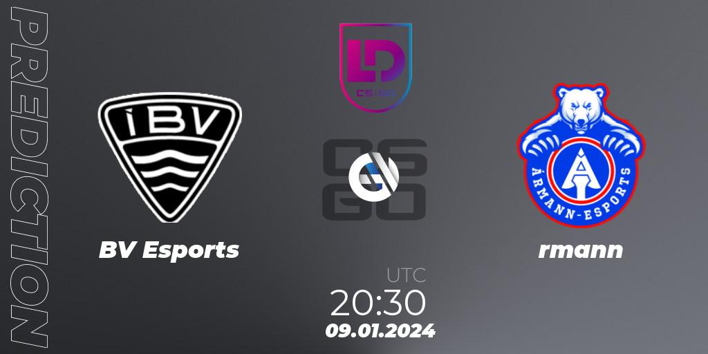 ÍBV Esports vs Ármann: Match Prediction. 09.01.24, CS2 (CS:GO), Icelandic Esports League Season 8: Regular Season