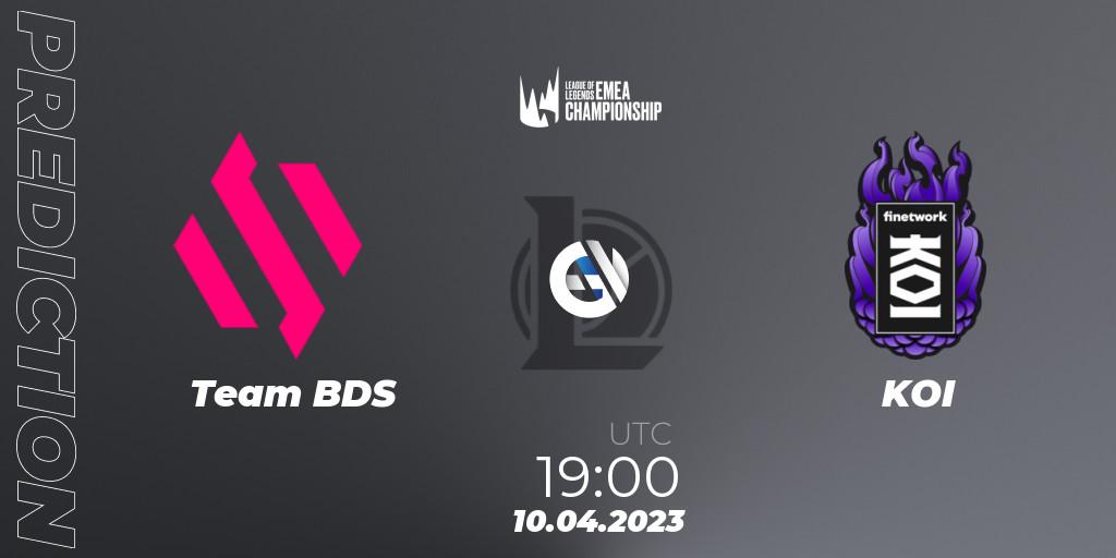 Team BDS vs KOI: Match Prediction. 10.04.2023 at 19:00, LoL, LEC Spring 2023 - Group Stage