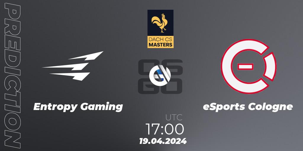 Entropy Gaming vs eSports Cologne: Match Prediction. 28.04.24, CS2 (CS:GO), DACH CS Masters Season 1: Division 2