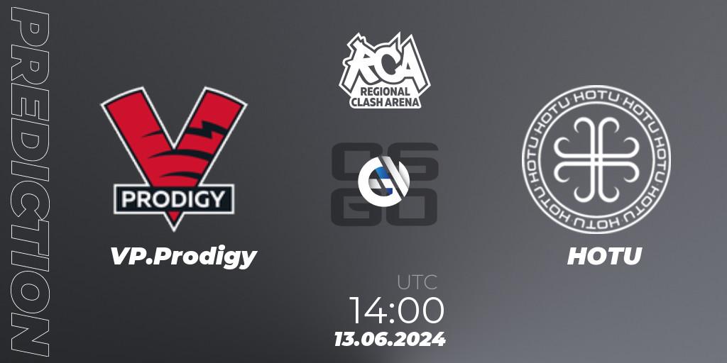 VP.Prodigy vs HOTU: Match Prediction. 13.06.2024 at 14:00, Counter-Strike (CS2), Regional Clash Arena Europe