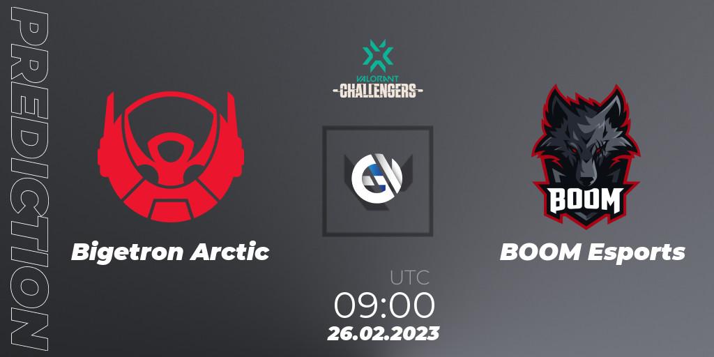 Bigetron Arctic vs BOOM Esports: Match Prediction. 26.02.2023 at 09:20, VALORANT, VALORANT Challengers 2023: Indonesia Split 1