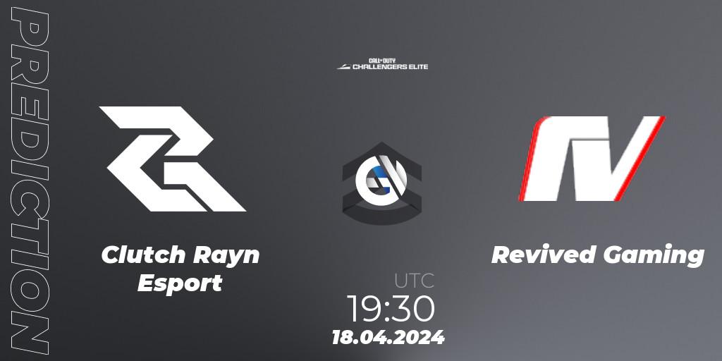 Clutch Rayn Esport vs Revived Gaming: Match Prediction. 18.04.2024 at 19:30, Call of Duty, Call of Duty Challengers 2024 - Elite 2: EU