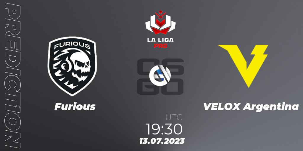 Furious vs VELOX Argentina: Match Prediction. 13.07.2023 at 19:30, Counter-Strike (CS2), La Liga 2023: Pro Division