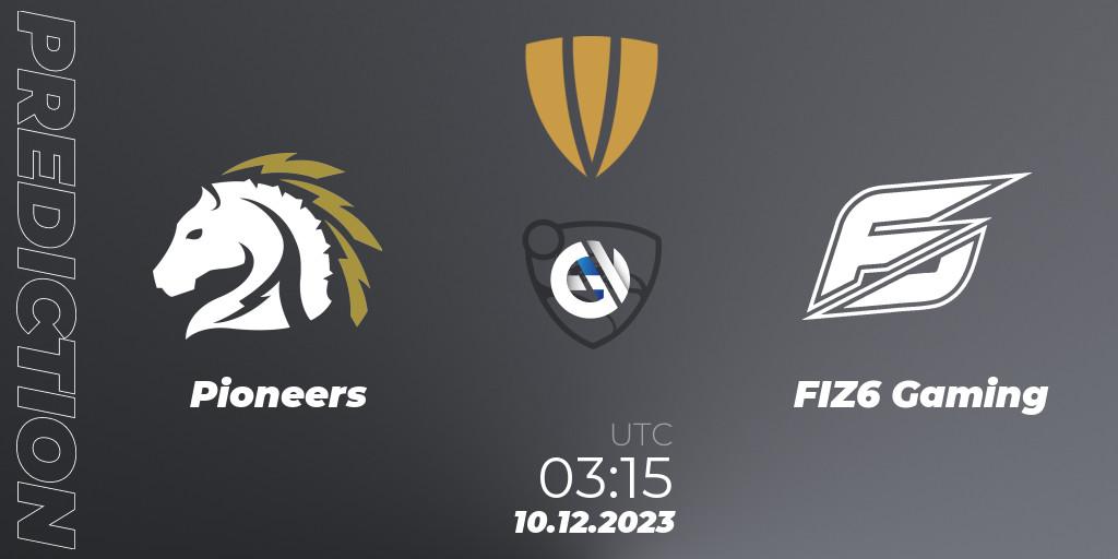 Pioneers vs FIZ6 Gaming: Match Prediction. 10.12.2023 at 02:00, Rocket League, The Gauntlet Season 5 - Final