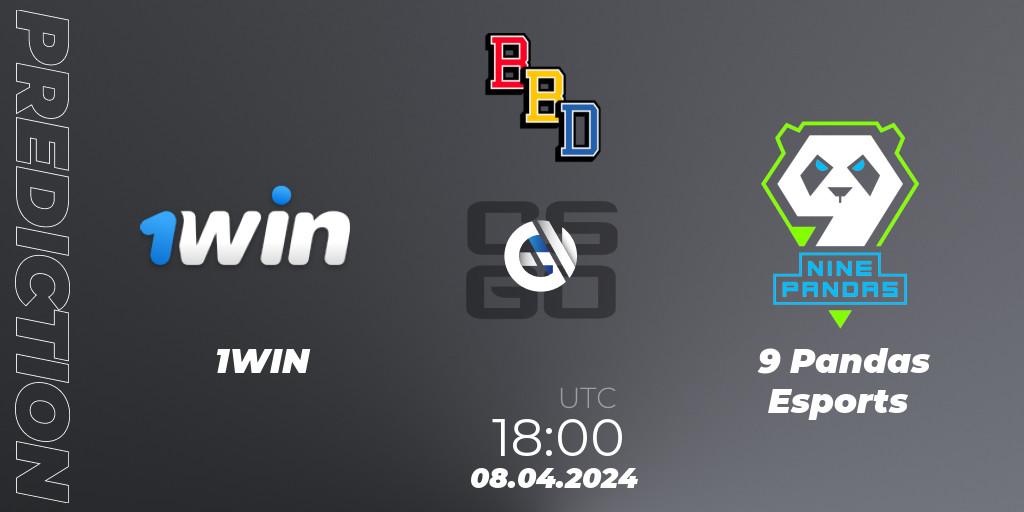 1WIN vs 9 Pandas Esports: Match Prediction. 08.04.24, CS2 (CS:GO), BetBoom Dacha Belgrade 2024: European Qualifier