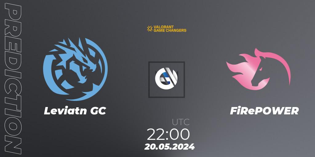 Leviatán GC vs FiRePOWER: Match Prediction. 20.05.2024 at 22:00, VALORANT, VCT 2024: Game Changers LAS - Opening