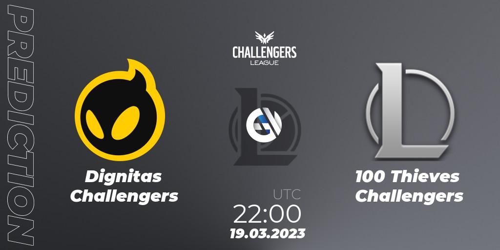 Dignitas Challengers vs 100 Thieves Challengers: Match Prediction. 19.03.23, LoL, NACL 2023 Spring - Playoffs