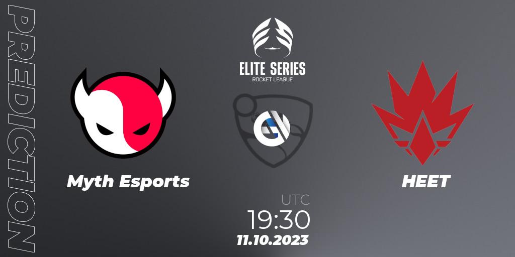 Myth Esports vs HEET: Match Prediction. 11.10.2023 at 19:55, Rocket League, Elite Series Fall 2023