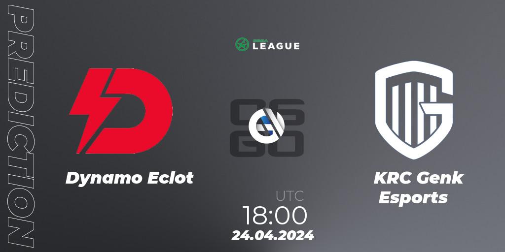 Dynamo Eclot vs KRC Genk Esports: Match Prediction. 24.04.24, CS2 (CS:GO), ESEA Season 49: Advanced Division - Europe
