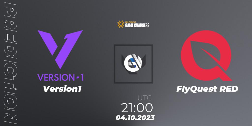Version1 vs FlyQuest RED: Match Prediction. 04.10.2023 at 21:00, VALORANT, VCT 2023: Game Changers North America Series S3