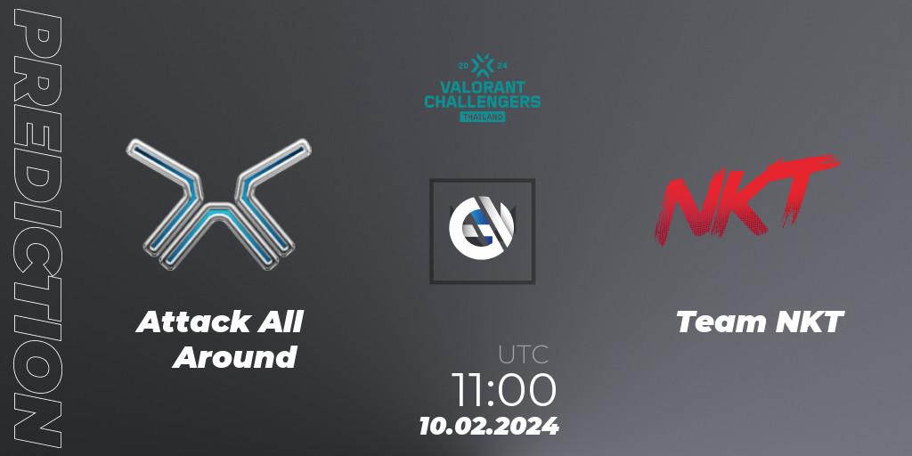 Attack All Around vs Team NKT: Match Prediction. 10.02.24, VALORANT, VALORANT Challengers Thailand 2024: Split 1