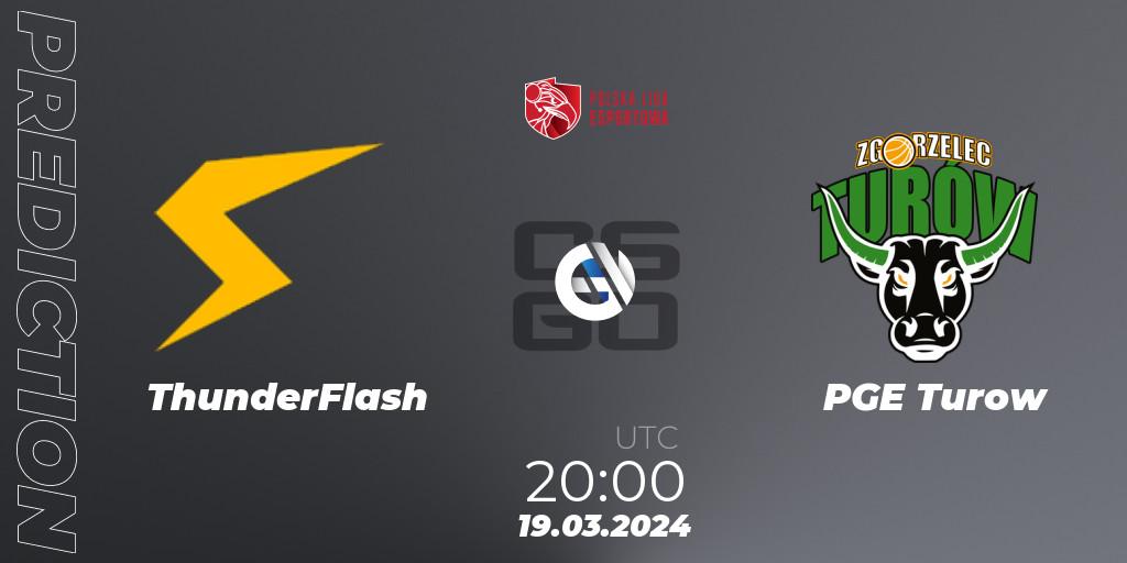 ThunderFlash vs PGE Turow: Match Prediction. 19.03.24, CS2 (CS:GO), Polska Liga Esportowa 2024: Split #1