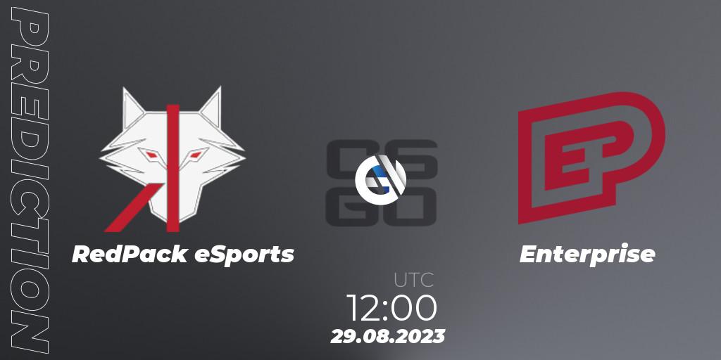 RedPack eSports vs Enterprise: Match Prediction. 29.08.23, CS2 (CS:GO), OFK BGD Esports Series #1: Balkan Closed Qualifier
