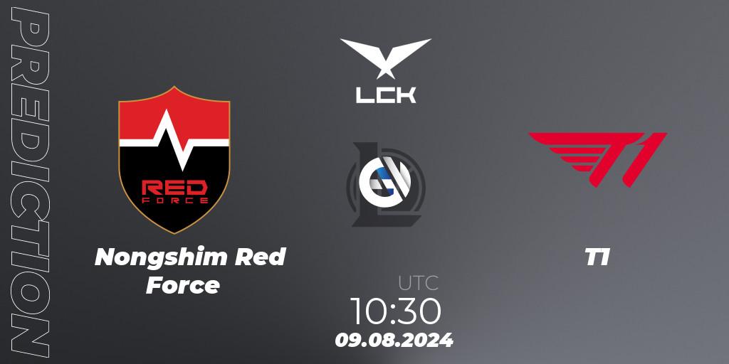 Nongshim Red Force vs T1: Match Prediction. 09.08.2024 at 10:30, LoL, LCK Summer 2024 Group Stage