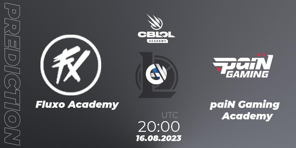 Fluxo Academy vs paiN Gaming Academy: Match Prediction. 14.08.2023 at 20:00, LoL, CBLOL Academy Split 2 2023 - Playoffs
