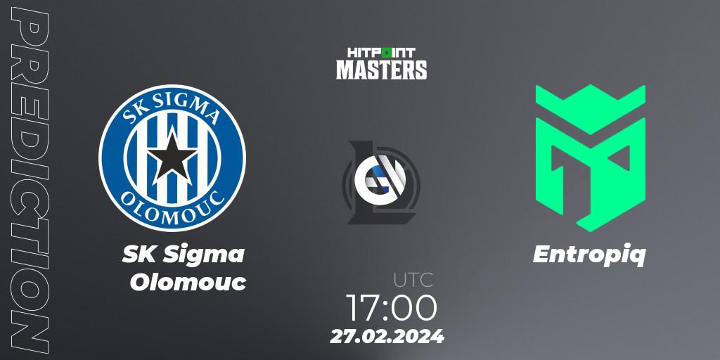 SK Sigma Olomouc vs Entropiq: Match Prediction. 27.02.24, LoL, Hitpoint Masters Spring 2024