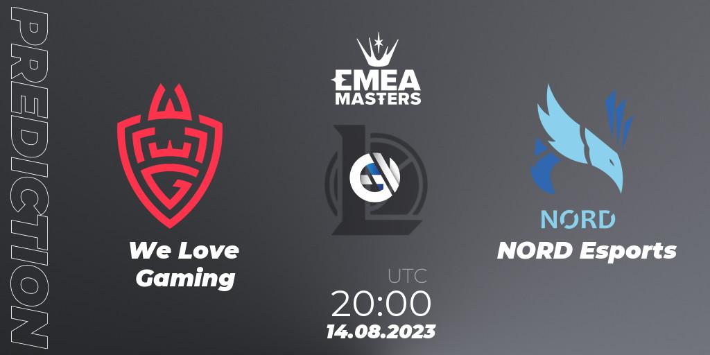 We Love Gaming vs NORD Esports: Match Prediction. 14.08.23, LoL, EMEA Masters Summer 2023