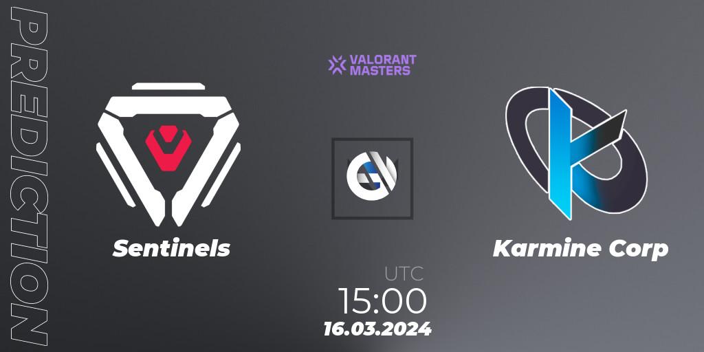 Sentinels vs Karmine Corp: Match Prediction. 16.03.24, VALORANT, VCT 2024: Masters Madrid