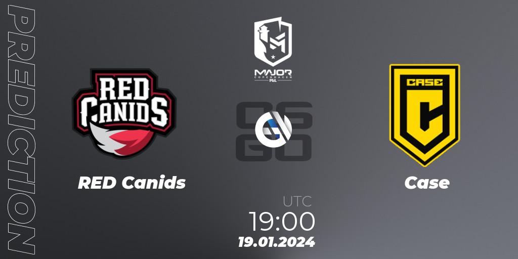 RED Canids vs Case: Match Prediction. 19.01.24, CS2 (CS:GO), PGL CS2 Major Copenhagen 2024 South America RMR Closed Qualifier