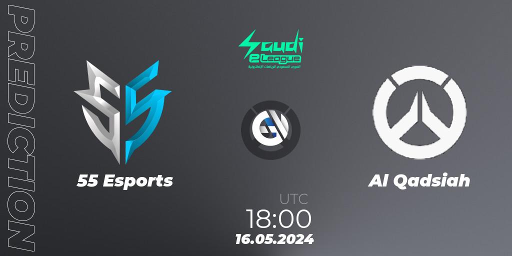 55 Esports vs Al Qadsiah: Match Prediction. 16.05.2024 at 19:00, Overwatch, Saudi eLeague 2024 - Major 2 Phase 1