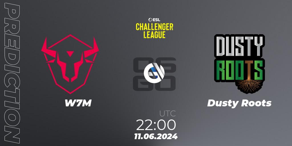 W7M vs Dusty Roots: Match Prediction. 11.06.2024 at 22:00, Counter-Strike (CS2), ESL Challenger League Season 47 Relegation: South America