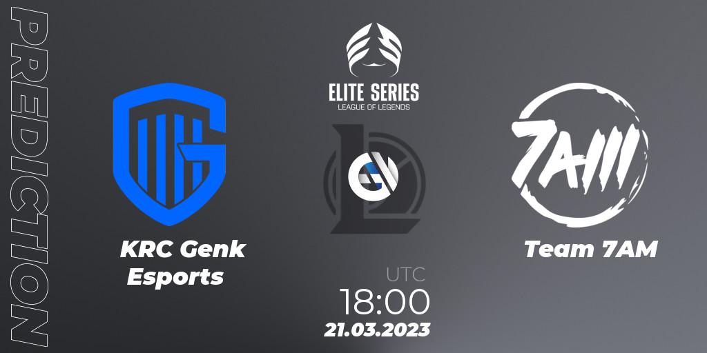 KRC Genk Esports vs Team 7AM: Match Prediction. 21.03.23, LoL, Elite Series Spring 2023 - Playoffs