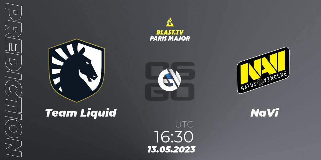 Team Liquid vs NaVi: Match Prediction. 13.05.2023 at 15:20, Counter-Strike (CS2), BLAST Paris Major 2023