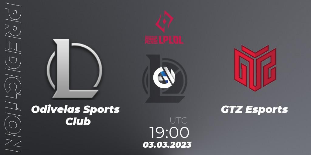 Odivelas Sports Club vs GTZ Esports: Match Prediction. 03.03.23, LoL, LPLOL Split 1 2023 - Group Stage