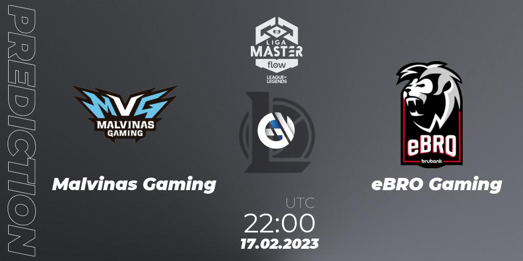 Malvinas Gaming vs eBRO Gaming: Match Prediction. 17.02.23, LoL, Liga Master Opening 2023 - Group Stage