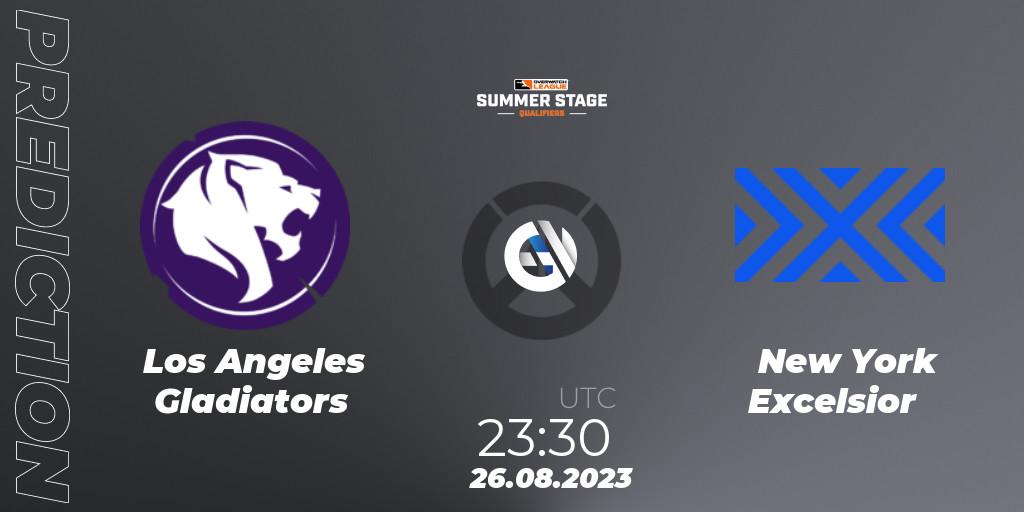 Los Angeles Gladiators vs New York Excelsior: Match Prediction. 26.08.23, Overwatch, Overwatch League 2023 - Summer Stage Qualifiers