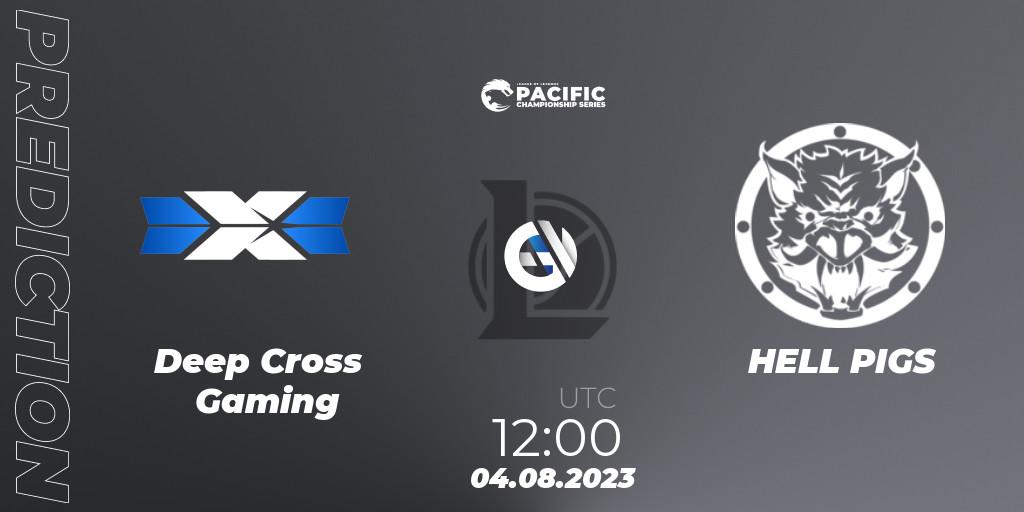 Deep Cross Gaming vs HELL PIGS: Match Prediction. 05.08.2023 at 12:20, LoL, PACIFIC Championship series Group Stage