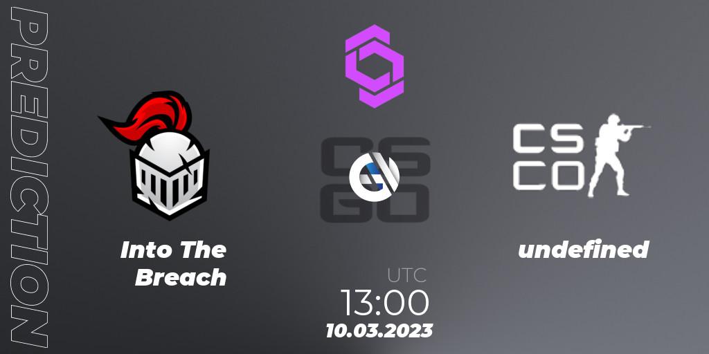 Into The Breach vs undefined: Match Prediction. 10.03.23, CS2 (CS:GO), CCT West Europe Series #2