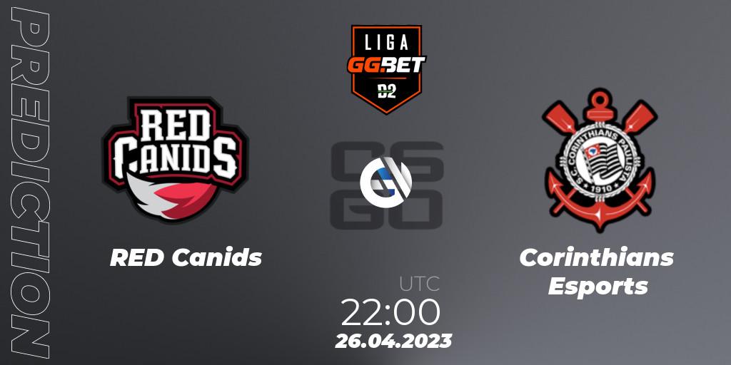 RED Canids vs Corinthians Esports: Match Prediction. 26.04.23, CS2 (CS:GO), Dust2 Brasil Liga Season 1
