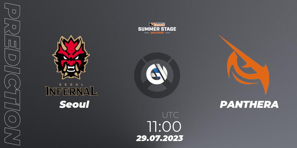 Seoul vs PANTHERA: Match Prediction. 29.07.2023 at 11:00, Overwatch, Overwatch League 2023 - Summer Stage Qualifiers