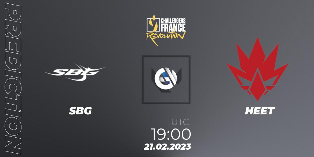 SBG vs HEET: Match Prediction. 21.02.23, VALORANT, VALORANT Challengers 2023 France: Revolution Split 1
