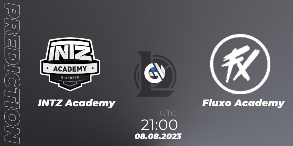 INTZ Academy vs Fluxo Academy: Match Prediction. 08.08.2023 at 21:00, LoL, CBLOL Academy Split 2 2023 - Group Stage