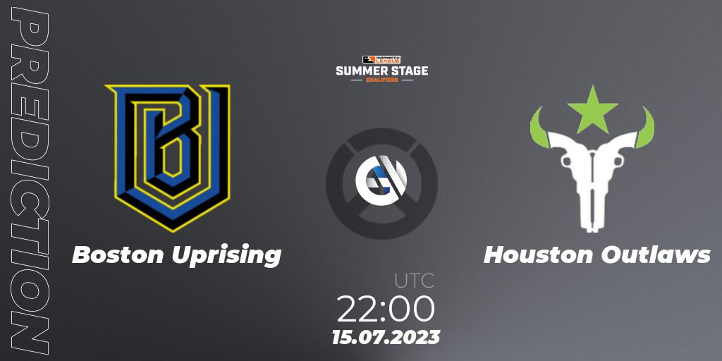 Boston Uprising vs Houston Outlaws: Match Prediction. 15.07.23, Overwatch, Overwatch League 2023 - Summer Stage Qualifiers