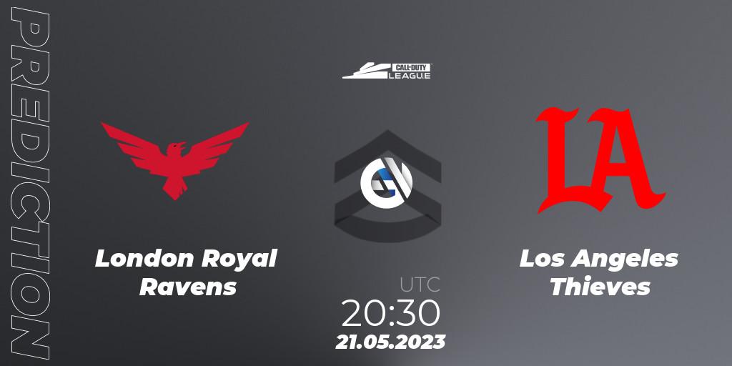 London Royal Ravens vs Los Angeles Thieves: Match Prediction. 21.05.2023 at 20:45, Call of Duty, Call of Duty League 2023: Stage 5 Major Qualifiers