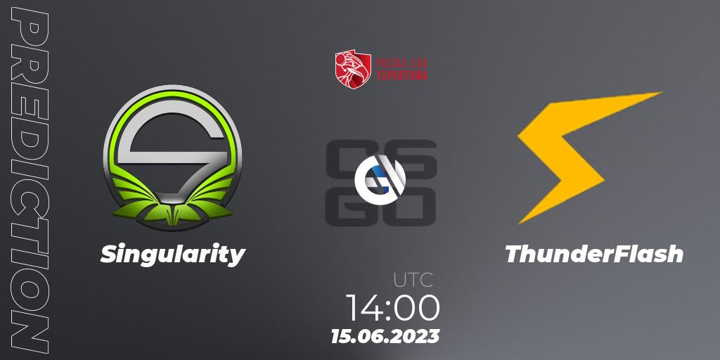 Singularity vs ThunderFlash: Match Prediction. 15.06.2023 at 14:00, Counter-Strike (CS2), Polish Esports League 2023 Split 2