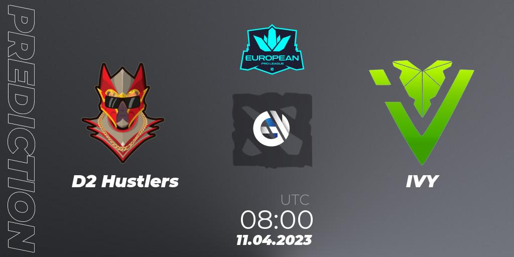 D2 Hustlers vs IVY: Match Prediction. 11.04.23, Dota 2, European Pro League Season 8