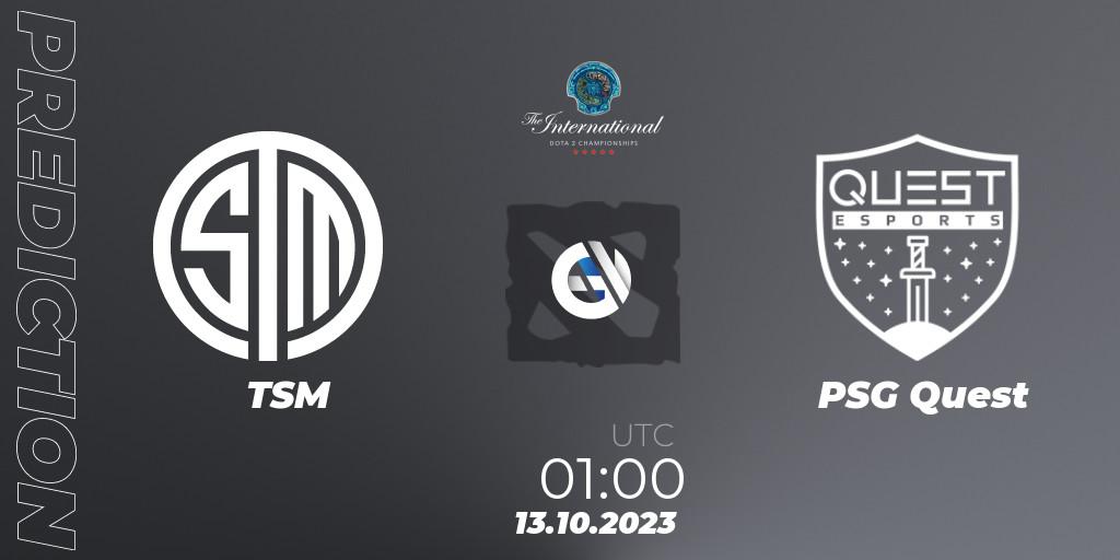 TSM vs PSG Quest: Match Prediction. 13.10.23, Dota 2, The International 2023 - Group Stage