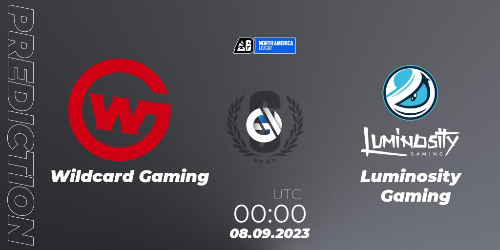 Wildcard Gaming vs Luminosity Gaming: Match Prediction. 08.09.23, Rainbow Six, North America League 2023 - Stage 2
