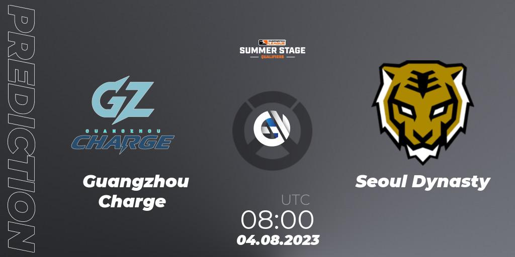 Guangzhou Charge vs Seoul Dynasty: Match Prediction. 04.08.23, Overwatch, Overwatch League 2023 - Summer Stage Qualifiers