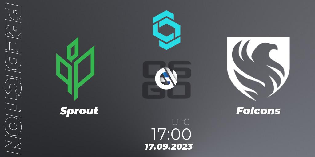 Sprout vs Falcons: Match Prediction. 17.09.2023 at 17:00, Counter-Strike (CS2), CCT North Europe Series #8