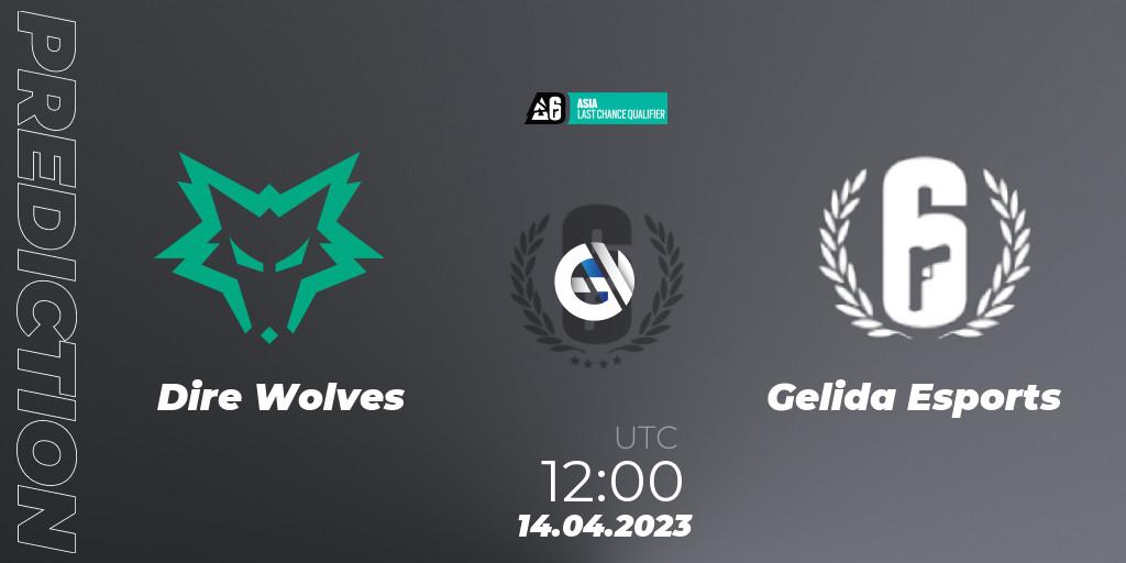 Dire Wolves vs Gelida Esports: Match Prediction. 15.04.2023 at 06:00, Rainbow Six, Asia League 2023 - Stage 1 - Last Chance Qualifiers