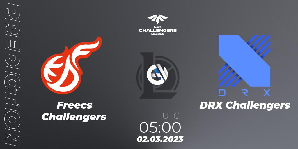 Freecs Challengers vs DRX Challengers: Match Prediction. 02.03.23, LoL, LCK Challengers League 2023 Spring