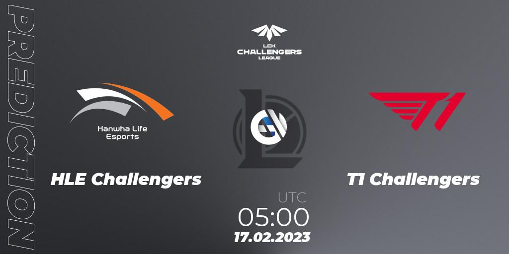 HLE Challengers vs T1 Challengers: Match Prediction. 17.02.23, LoL, LCK Challengers League 2023 Spring