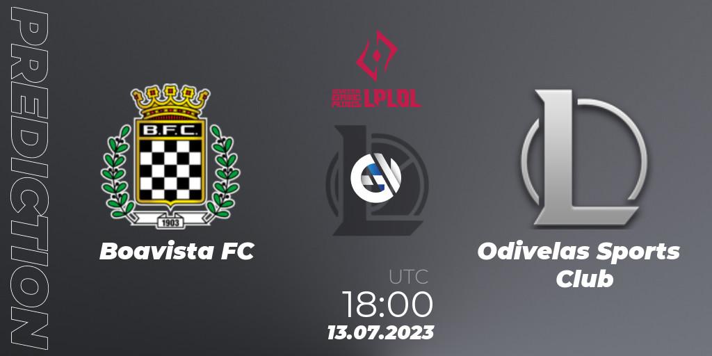 Boavista FC vs Odivelas Sports Club: Match Prediction. 13.07.2023 at 18:00, LoL, LPLOL Split 2 2023 - Group Stage