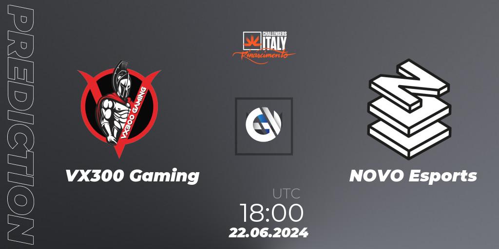 VX300 Gaming vs NOVO Esports: Match Prediction. 22.06.2024 at 18:00, VALORANT, VALORANT Challengers 2024 Italy: Rinascimento Split 2