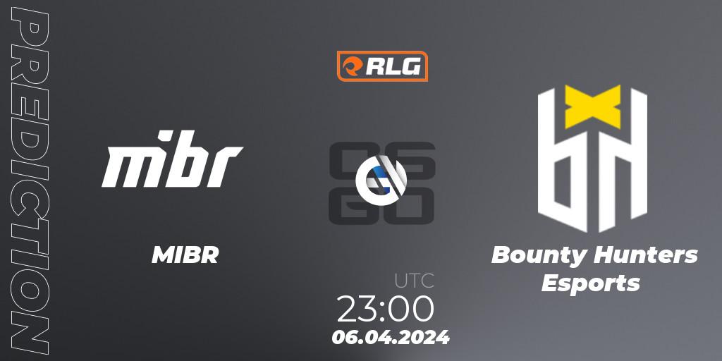 MIBR vs Bounty Hunters Esports: Match Prediction. 06.04.2024 at 23:00, Counter-Strike (CS2), RES Latin American Series #3